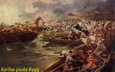 Kursiai puola Ryga. V.Bimba