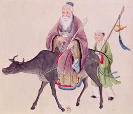 Lao-Tsu rides buffalo