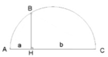 Triangle and Geometric mean