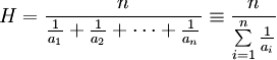 Harmonic mean